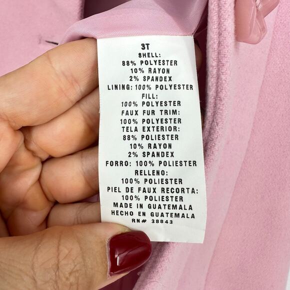 Vintage Rothschild Girls 3T Pink Dress Coat & Beret Pink Coquette Lady Princess - Picture 7 of 12